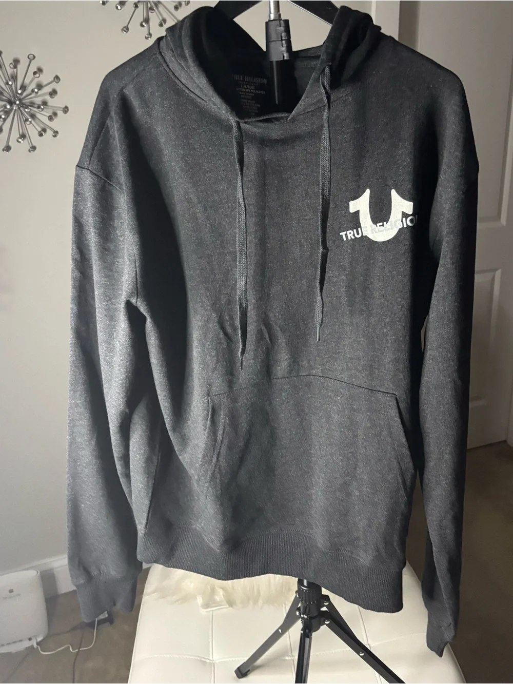 ✨ True Religion Repeat Logo Pullover Hoodie — NWT ✨
